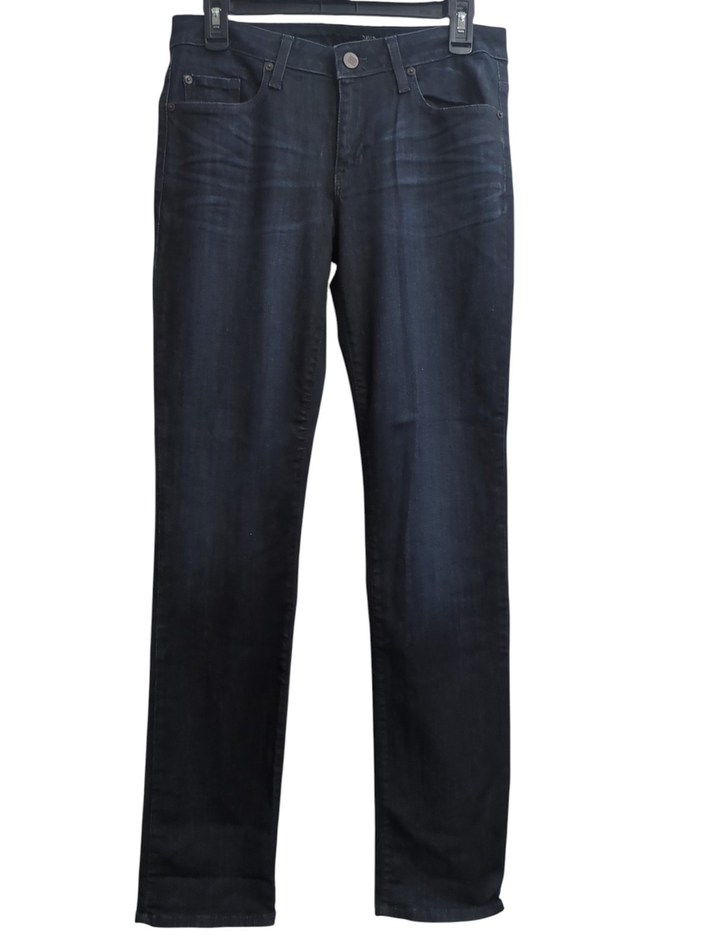 NWOT David Kahn Nikki Slim Straight Leg Jeans Winston Dark Wash Size 28x34 TALL